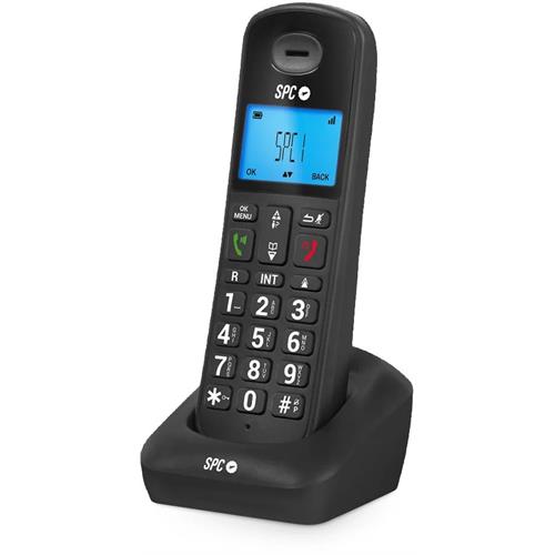 TELEFONE FIXO SEM FIOS SPC GOSSIP 2 PRETO( 140 gr - Preto  - 17 x 5,5 x 2,9 cm (AxLxP) )
