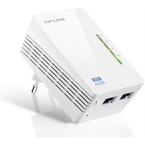 POWERLINE TP-LINK N300 - WPA4220 ( 2 x Ethernet  - Branco  - O botăo Wi-Fi Clone simplifica a c... )