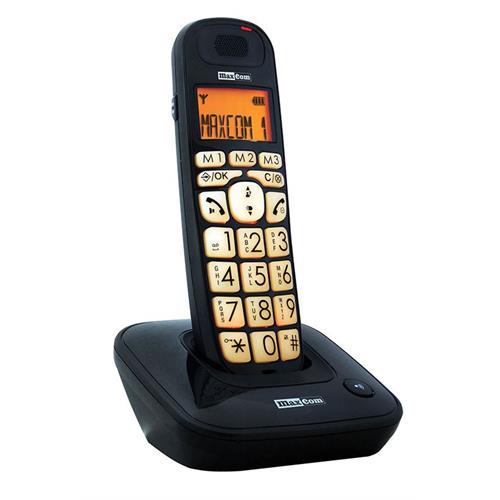 TELEFONE FIXO SEM FIOS MAXCOM MC6800 PRETO( 10 h  - 100 horas - 508 gr )