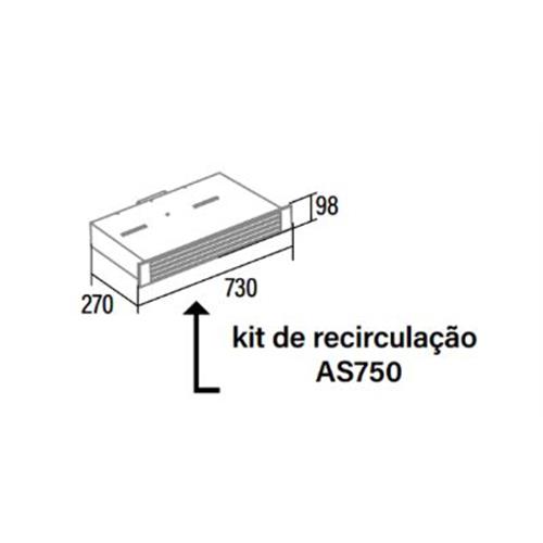 KIT CATA RECIRCULANTE  -ZOCALOAS750( Kit recirculante Zócalo completo AS750  - Até 3 anos, de acordo com a Legislaçăo em vigor  )